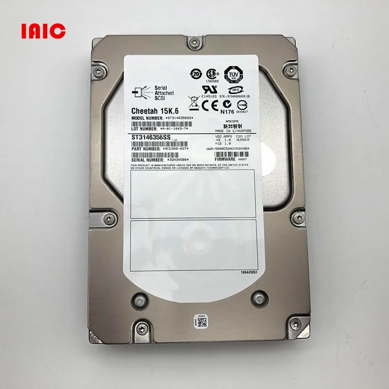 

100% новый в коробке 3 года гарантии ST3146356SS 146G 15K 3,5 SAS нужен больше углов фотографии, пожалуйста, свяжитесь со мной