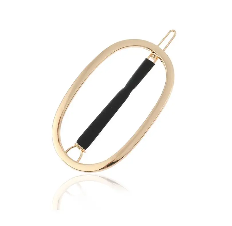 Hfarich Gold Triangle Star Hair Clips for Women Headwear Round pins Feather Geometric Accessories 2019 | Украшения и аксессуары