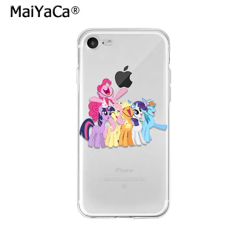MaiYaCa My Little Pony ТПУ Мягкие аксессуары для телефонов чехол для телефона для Apple iPhone 8 7 6 6S Plus X XS MAX 5 5S SE XR мобильные телефоны
