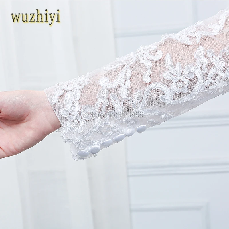 Wuzhiyi vestidos de noiva сексуальное свадебное платье с v-образным вырезом бальное на заказ