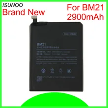 ISUNOO 10pcs/lot BM21 battery For Xiaomi Mi Note 3GB Brand New mobile phone Battery Replacement batteries parts 2900mAh