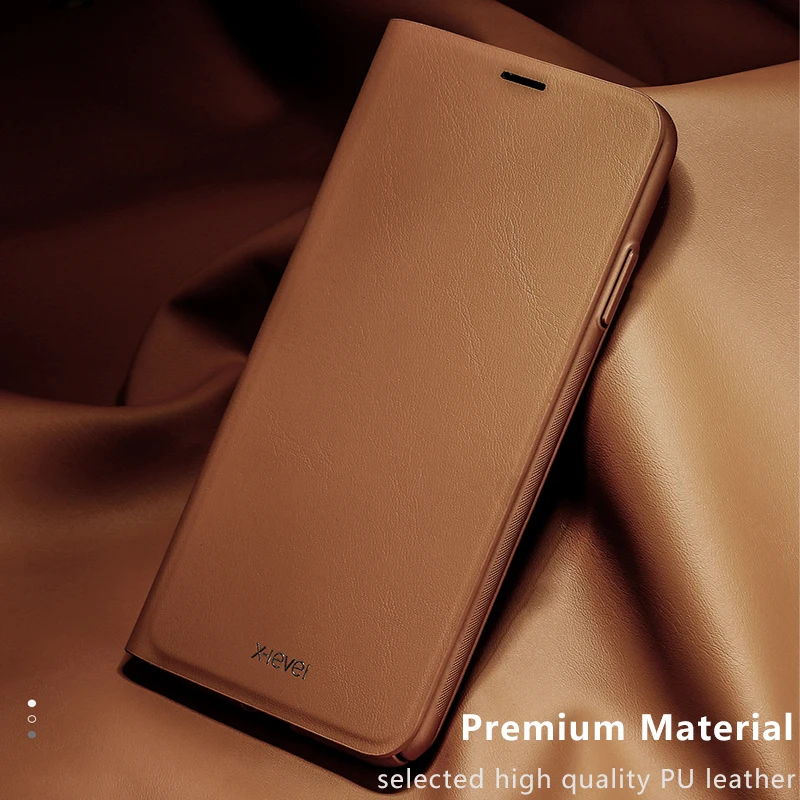 X-Level для iPhone XS Max чехол Роскошный милый PU кожаный жесткий пластиковый защитный