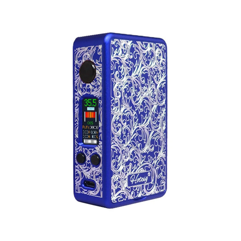 Hotcig R150S TC бокс мод с 0,96 дюймовым красочным экраном и водонепроницаемым HM чипом и магнитными панелями Vape мод VS Drag 2 - Цвет: Синий