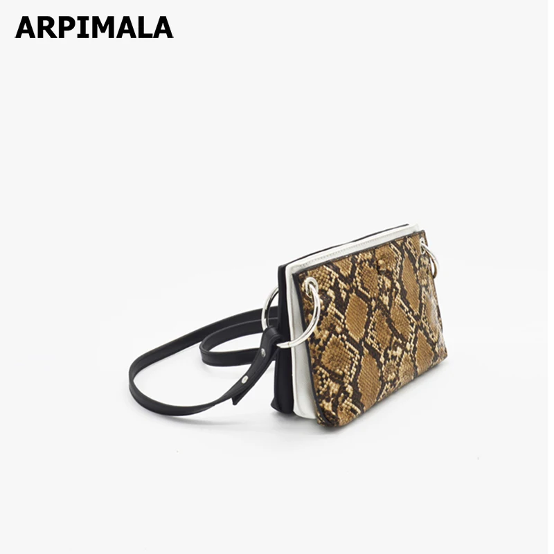 ARPIMALA 2019 клатч-конверт со змеиным принтом многофункциональные Маленькие Ручные