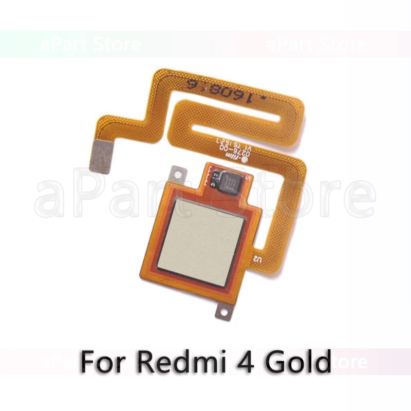 For Redmi 4 Gold Для Xiaomi Redmi Note 4 4x Global Pro оригинальная задняя кнопка домой датчик отпечатков пальцев гибкий кабель для телефона запчасти - Цвет: For Redmi 4 Gold