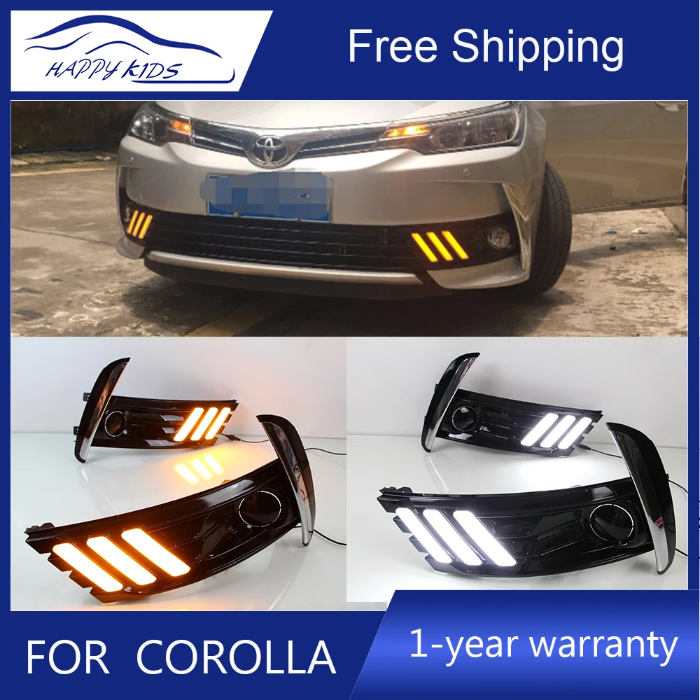 Автомобильный Стайлинг для Toyota Corolla Altis led drl 12 в дневные ходосветильник corolla с