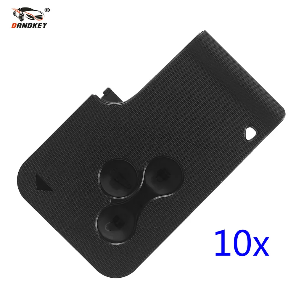 DANDKEY 10x оболочки смарт карты ключ для Renault Megane Scenic II Grand 2003 2004 2005 2006 2007 2008 без лезвия