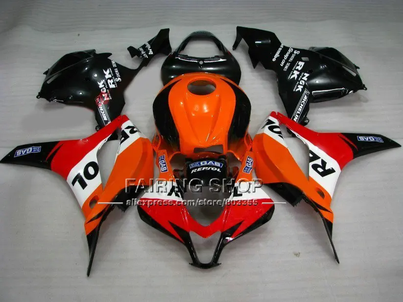Лидер продаж Обтекатели для HONDA CBR 600RR 09 10 11 600 RR repsol оранжевые комплекты