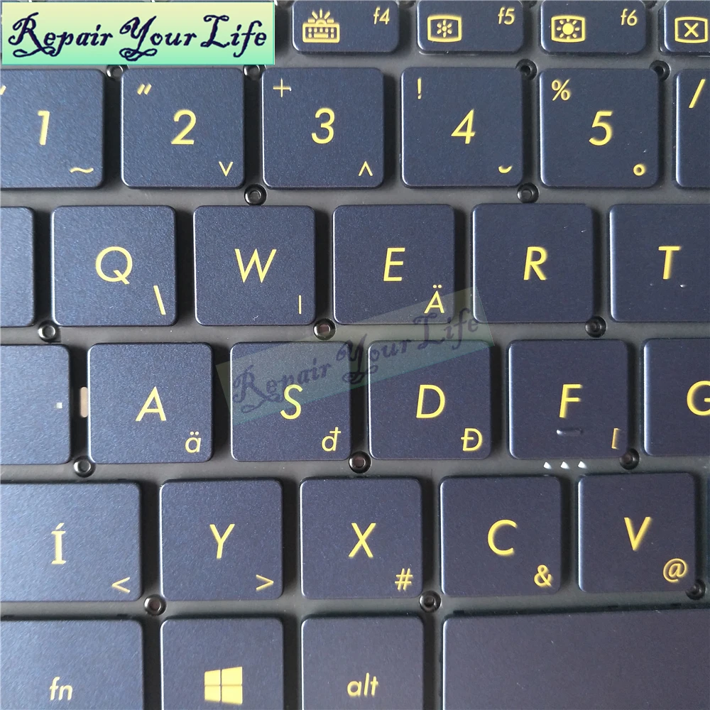 Ремонтная Клавиатура для ноутбука ASUS ZenBook 3 Deluxe UX490 UX490CA UX490UA Hungary standard HU с