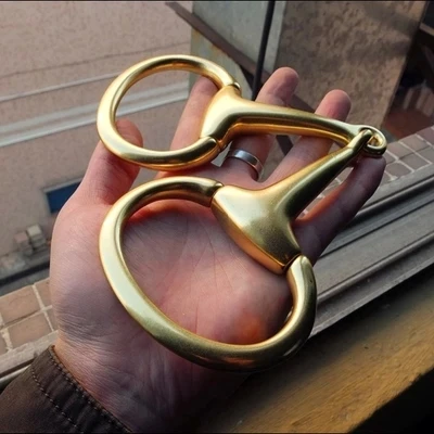 

DIY Leather Craft Hardware Classics Solid Brass Snaffle Bit For a Horse