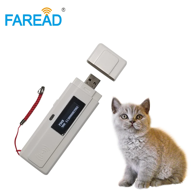Бесплатная доставка ISO11784 11785 мини рчид сканер для чипов животных с USB