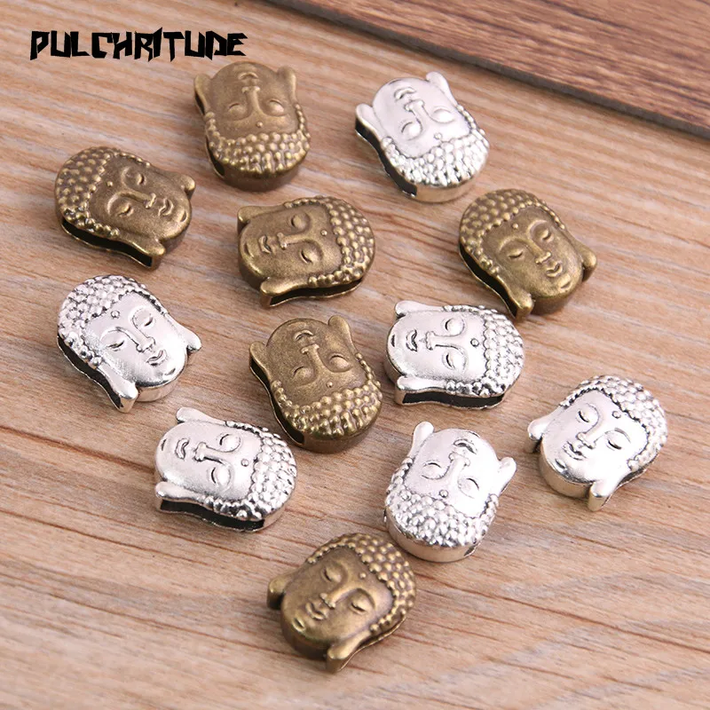 8 шт. двухцветные разделительные адаптеры Властелин Будды для бижутерии кожаный