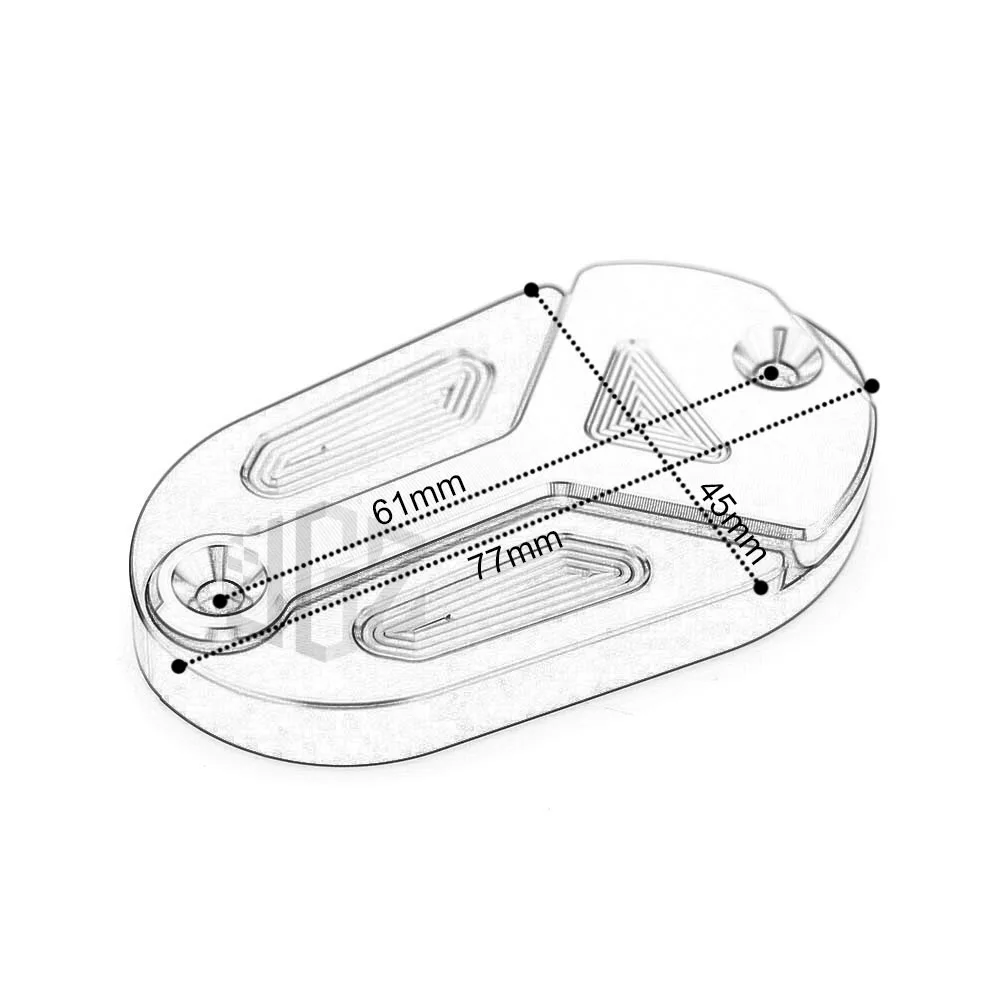 

Motorcycle CNC Aluminum Front Brake Reservoir Fluid Tank Upper Pump Cover Cap for KAWASAKI NINJA 400 2017 2018 2019 Z400 Modify
