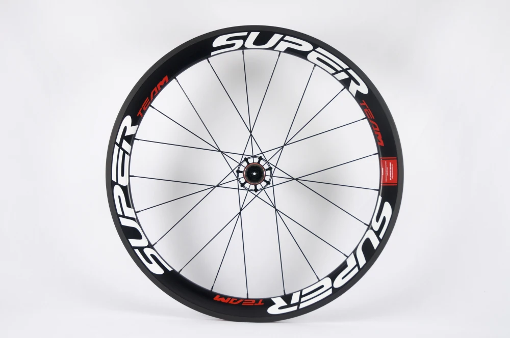 Карбоновые клинчерные колеса SuperTeam 50 мм 700C UD 30% матовые дорожные колеса|road wheels|50mm