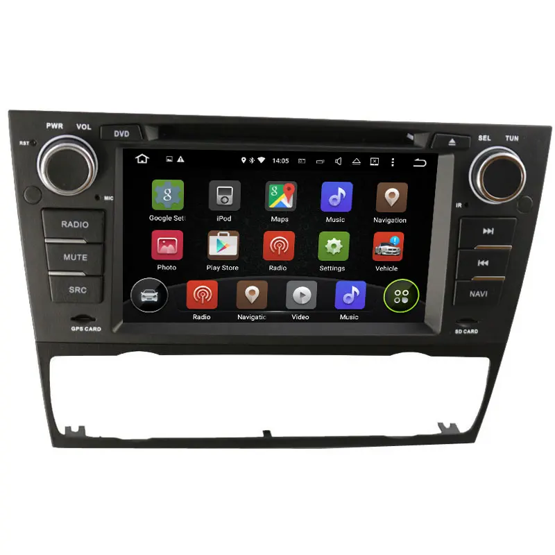 HD емкостный экран система Android 9 0 Автомобильный мультимедийный DVD плеер для BMW E90 E91