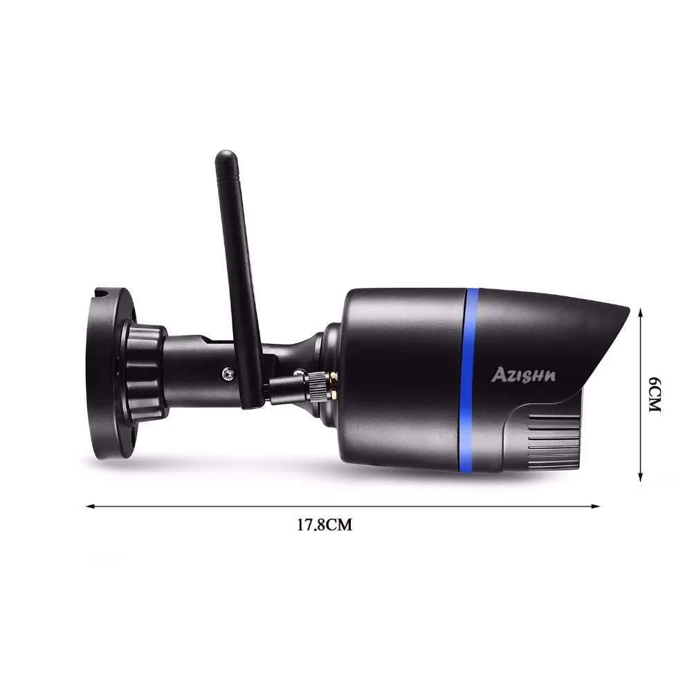 AZISHN 1080P WIFI IP камера Аудио запись 2.0MP HD Сеть Беспроводная Проводная Домашняя