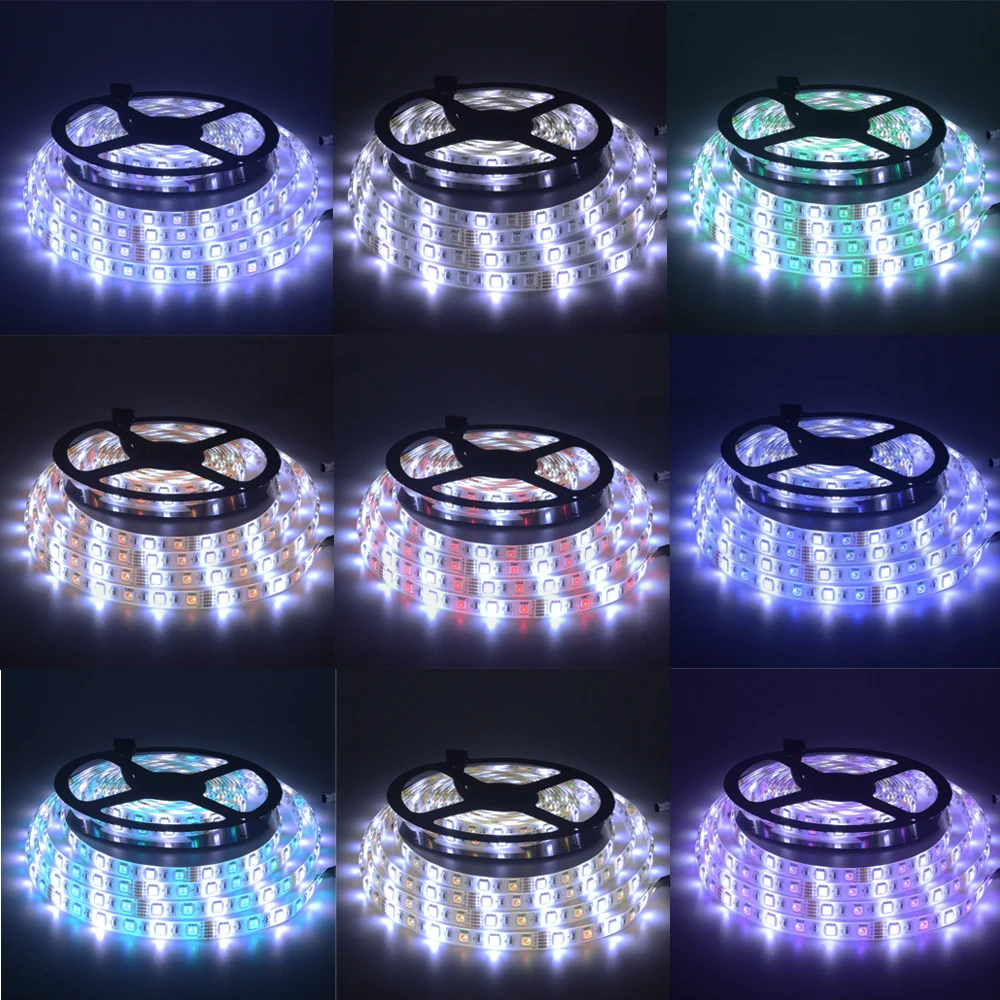 5 м 5050 RGB белый RGBWW IP67 водонепроницаемая гибкая светодиодная лента светильник s праздничный светильник DC 12 В Настольная лампа Ночной светильник ing садовый светильник ing
