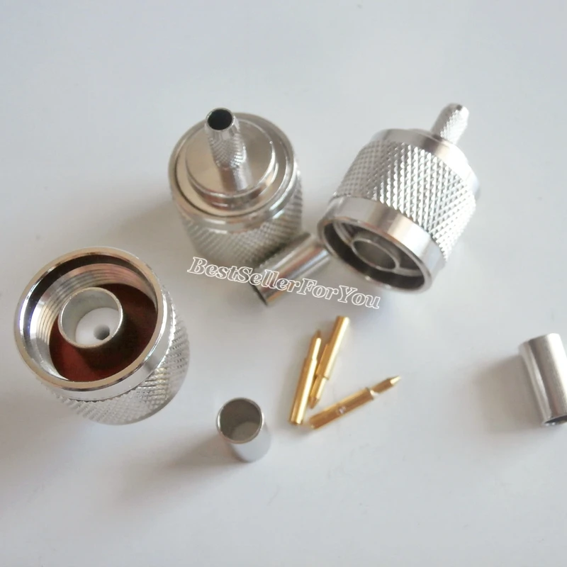 1 шт. N Штекерный прямой обжимной соединитель RG58 RG142 RG223 LMR195|connector crimp|connector nconnector plug |