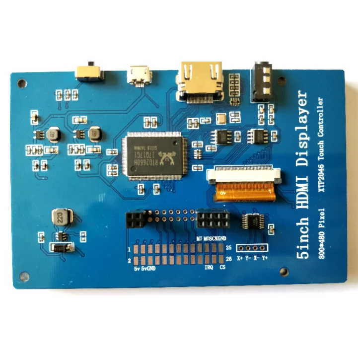 Raspberry Pi 5 дюймовый 800*480 USB HDMI ЖК дисплей резистивный сенсорный экран модуль