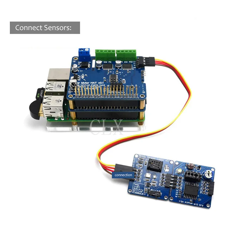 Raspberry Pi 3 Мотор шляпа полная функция робот плата расширения Поддержка Raspberry Pi 3/2B/B+(шаговый/Мотор/сервопривод/ИК-пульт