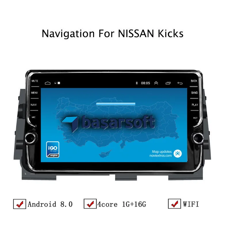 NAVITOPIA 10 1 дюймовый автомобильный мультимедийный плеер Andriod 8 GPS навигация для Nissan