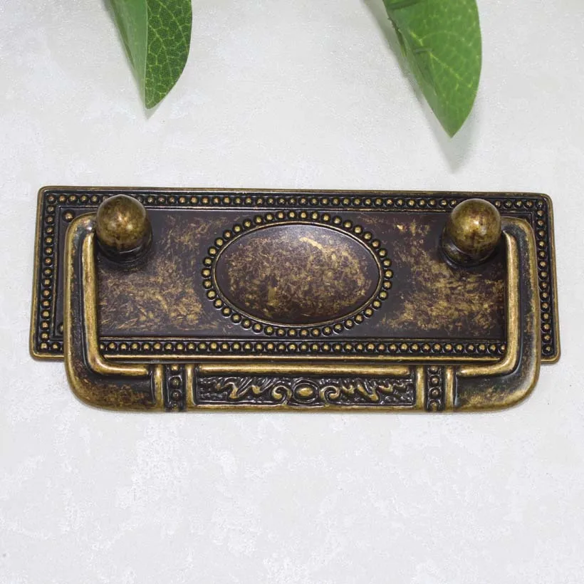 Desser pull бронзовая ручка для шкафа с выдвижными ящиками 64 мм античная латунь