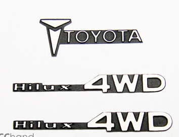 Cchand металла наклейки с логотипами для RC4WD GelandeII Cruiser FJ40 Wrangler Toyota G2 Hilux PAJERO Traxxas TRX4 d90 1/10RC части автомобиля игрушки
