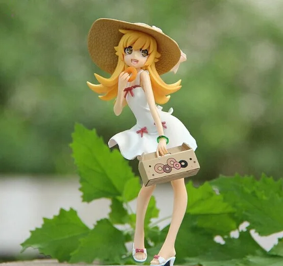 17 см Розничная продажа Аниме Monogatari Bakemonogatari Oshino Shinobu роспись ПВХ фигурка