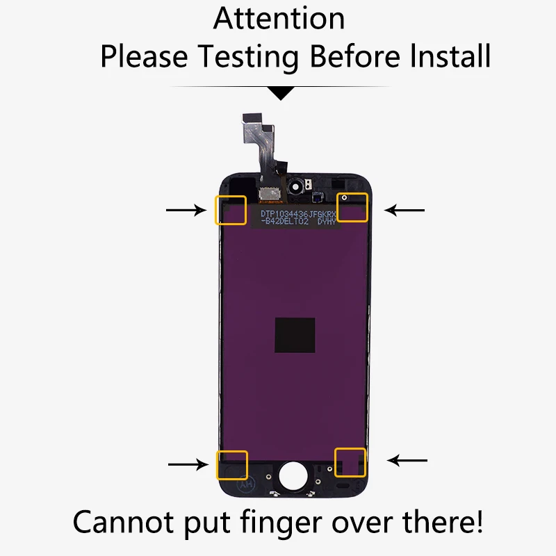 1pcs LCD Display For iPhone 5S With Touch Screen Digitizer Assembly Black Color No fingerprint features | Мобильные телефоны и