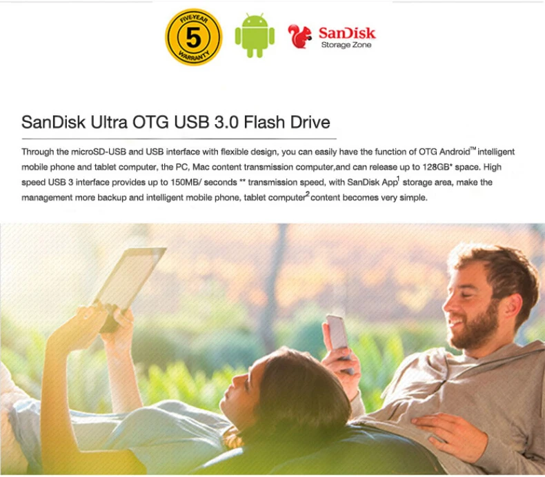 Sandisk Флешка 256 ГБ 128 Гб OTG USB флэш-накопитель 64 ГБ 32 ГБ флеш-накопитель 3,0 USB флешка диск на ключе памяти для телефона Android