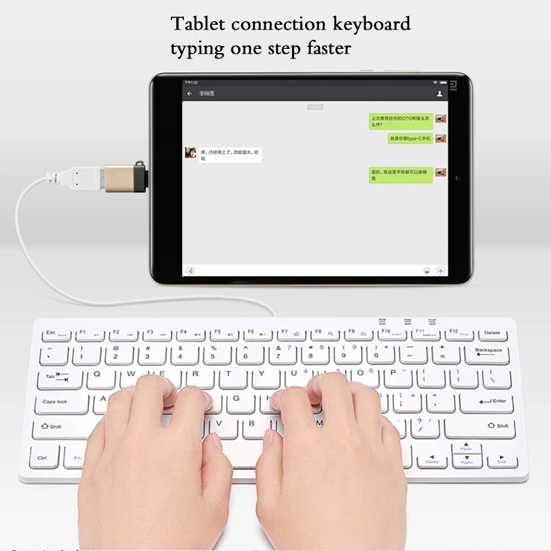 Тип C к USB 3,0 OTG кабель адаптер Тип C адаптер USB C конвертер для samsung Galaxy S9 huawei p20 MacBook USB OTG адаптер