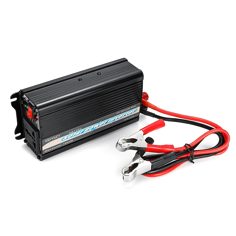 Макс 3000W Солнечная Мощность инвертор 12 V дo AC 220 вольт 1500 Вт Цифровой Дисплей модифицированный синусоидный инвентор с Автомобильное зарядное устройство конвертер трансформатор