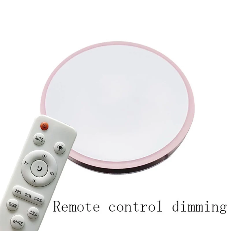 Светодиодный потолочный светильник RGB Dimmable потолочный светильник 36 W APP дистанционного Bluetooth Музыка света Гостиная маленьких Потолочное освещение в спальню