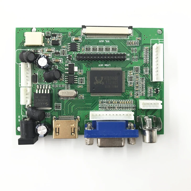 RTD2660 VGA AV входом HDMI совместимость Светодиодный набор для платы ЖК-контроллер 15 6