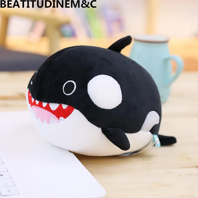 killer whale Океанский союз, животные, частицы пены, плюшевая игрушка, Акула, дельфин, тюлень, клоун, рыба, заполненные игрушки, детские игрушки, игрушки для малышей, домашний декор - Цвет: killer whale