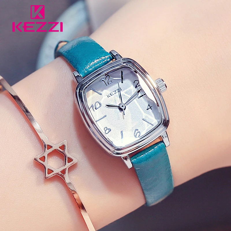 KEZZI женские часы 2018 Mondaine модные повседневные Quarter белый кожаный браслет Relogio Feminino