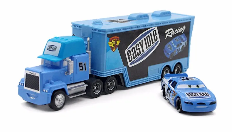 24 стилей disney Pixar Cars мак грузовик+ маленький автомобиль Маккуин Джексон Storm 1:55 литой металлический сплав автомобиль игрушки подарок для детей - Цвет: 26