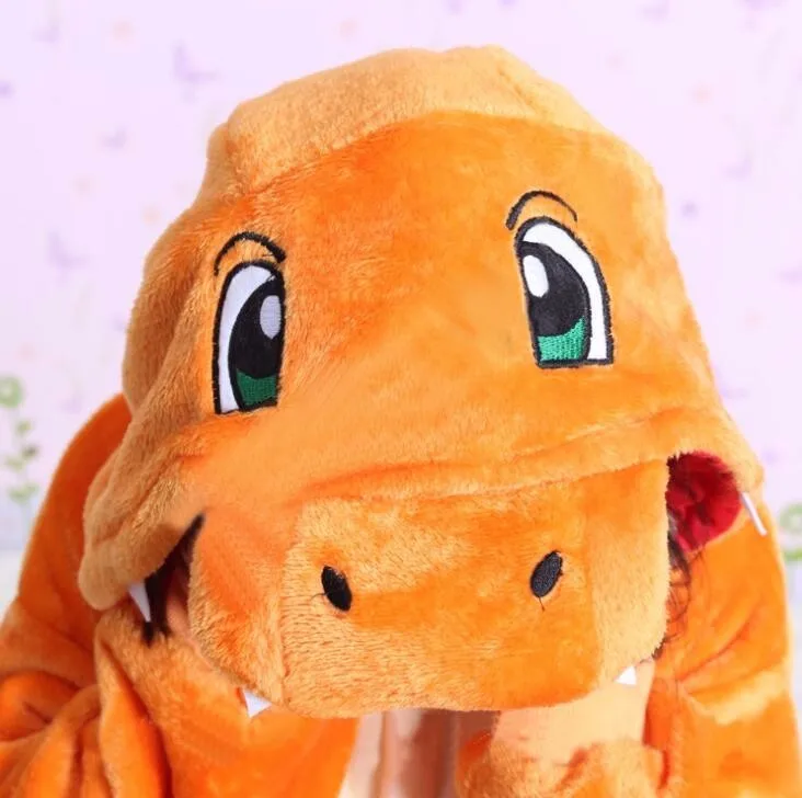 Charmander Косплэй комбинезон костюм для Для детей Onesie Костюмы Хэллоуина Карнавал |