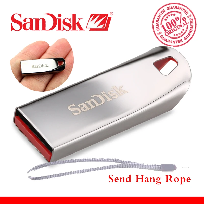 100% Оригинальный Sandisk CZ71 флеш диск USB 2 0 32 ГБ 16 8 мини флешки Гб Поддержка