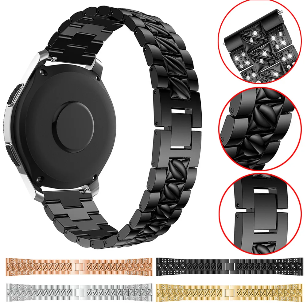 Ремешок для часов из нержавеющей стали Xiaomi Huami Amazfit 2 2S 22 мм металлический сменный