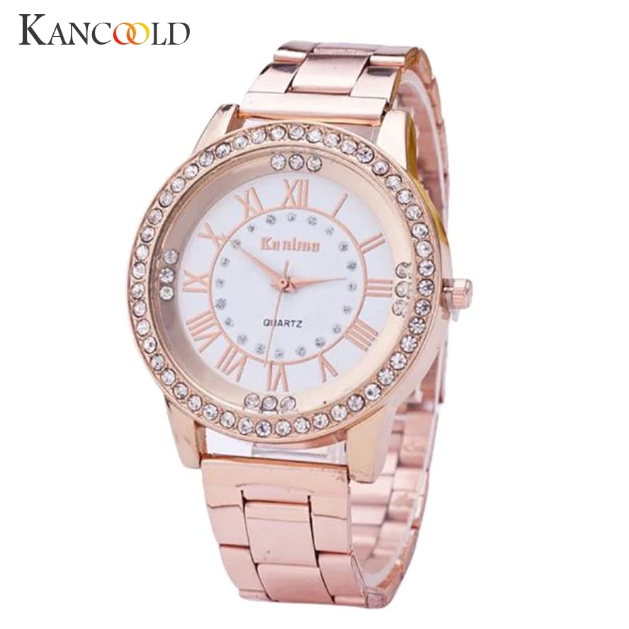 

Watches Men Fashion Watch 2018 Men's Crystal Rhinestone Stainless Steel Analog Quartz Wrist Watch Men's wristwatches 2018JUL11