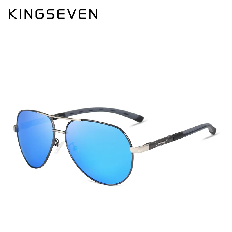 KINGSEVEN, защита, классические, пилот, металл, для вождения, металлическая оправа, солнцезащитные очки, мужские очки, UV400, Gafas De Sol