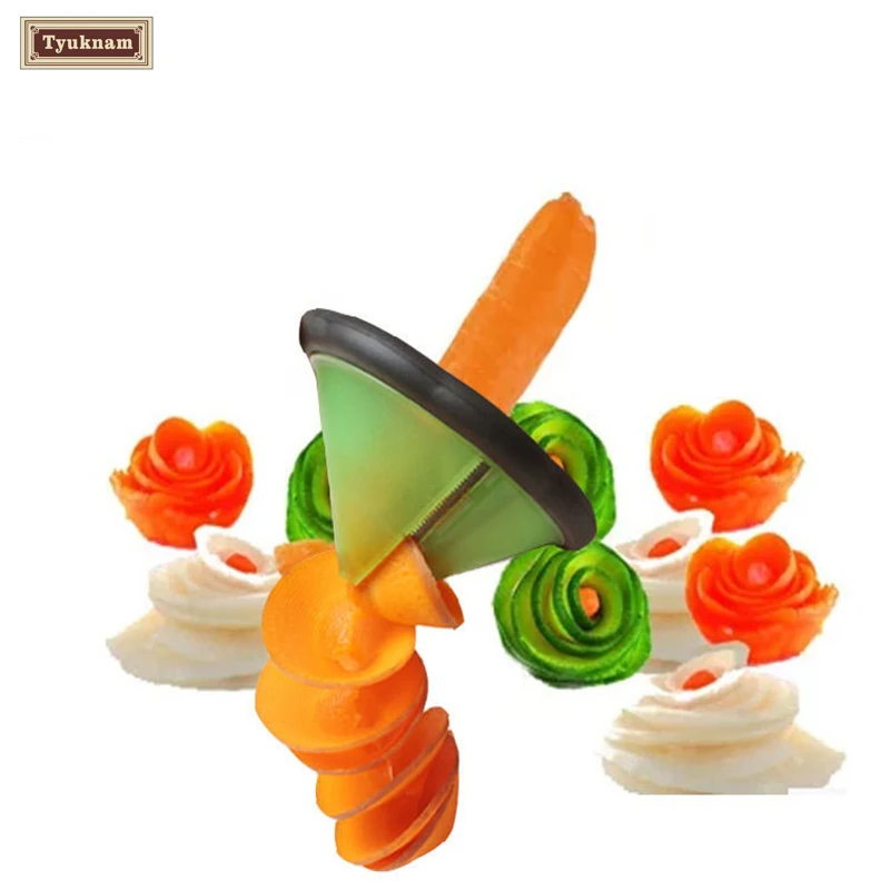 Растительное устройство Морковь Огурец slicer Спираль Slicer фрукты Curl Овощечистка