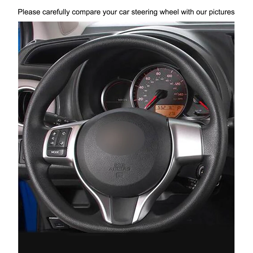 Вышитая вручную искусственная кожа для Toyota Yaris 2012 2013 2014 2015 2016 2017 2018