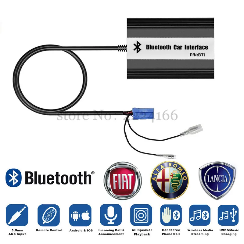 Автомобильный Bluetooth MP3 плеер SITAILE адаптер A2DP для Fiat Alfa Romeo Lancia качественный звук