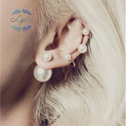 Папка для ушей с искусственным жемчугом без проколов клипсы ювелирных изделий|ear