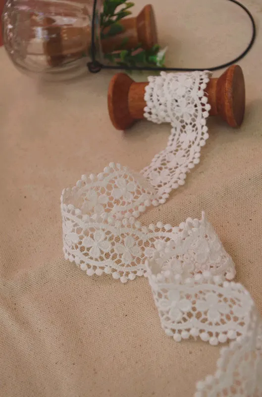 

10 yards Cotton Lace Trim Off White Trim Lace
