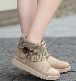 2018 женские ботинки зимние плюшевые ботильоны теплая хлопковая обувь на меху