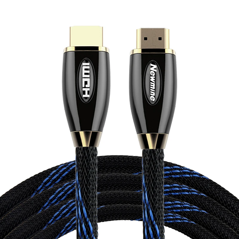 Новые металлические кабель HDMI 2 0 Высокое Скорость мужчинами 4 K 3D кабельный разъем