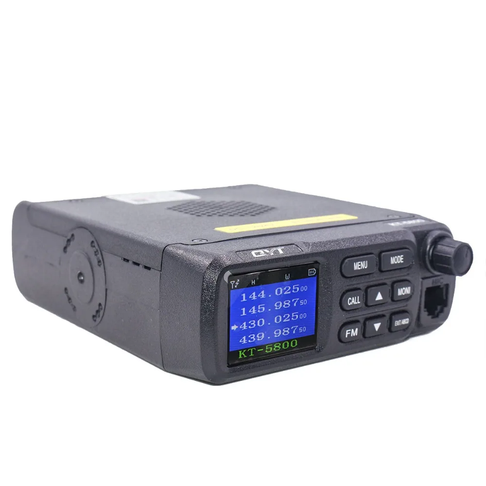 QYT KT-5800 12/24V VHF Любительская рация двойного диапазона с Quad Band мобильный трансивер грузовик Quad в режиме ожидания Цвет Экран мини автомобиль Ham Радио Амадор QT5800